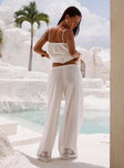 Summer Chateau Pants White