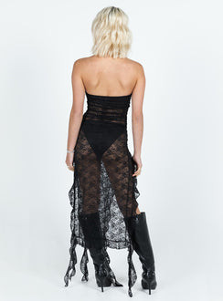 product Princess Polly Crew Neck  Rendezvous Midi Dress Onyx