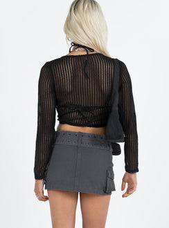 product Iconic Cargo Mini Skirt Slate Princess Polly  Mini Skirts 