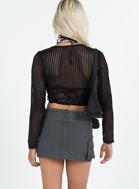 product Iconic Cargo Mini Skirt Slate Princess Polly  Mini Skirts 