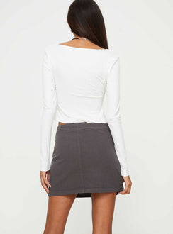 product Sneak Peek Mini Skirt Slate Princess Polly  Mini Skirts Mini Skirts 