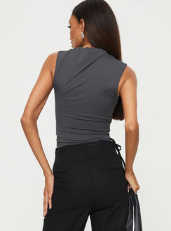 product Princess Polly Sleeveless High Neck  Jessup Tank Top Slate