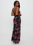 Emorie Bias Cut Maxi Dress Multi Floral