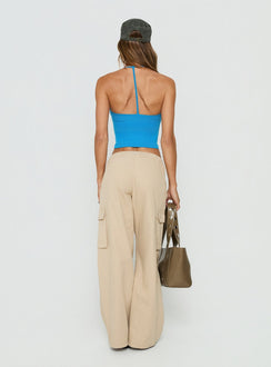 Scarletta Ultra Wide Cargo Trousers Natural