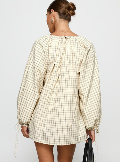 Preacher Playsuit White Check