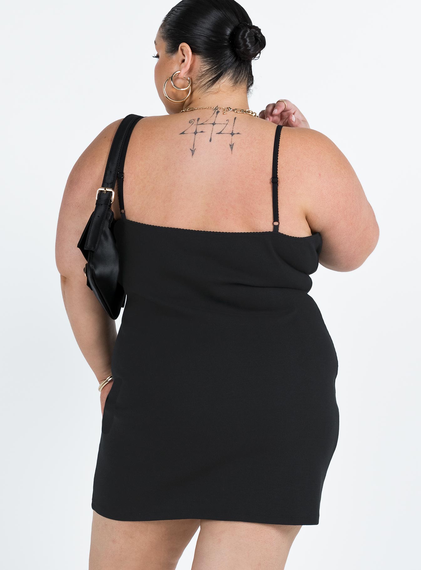 product Princess Polly Asymmetric Neckline  Katrina Mini Dress Black Curve