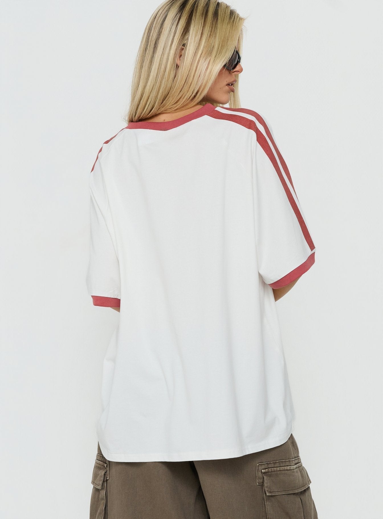 Del Mar Surf Club Oversized Grafik-T-Shirt Weiß / Mehrfarbig