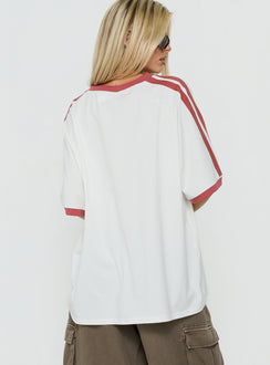 Del Mar Surf Club Oversized Grafik-T-Shirt Weiß / Mehrfarbig