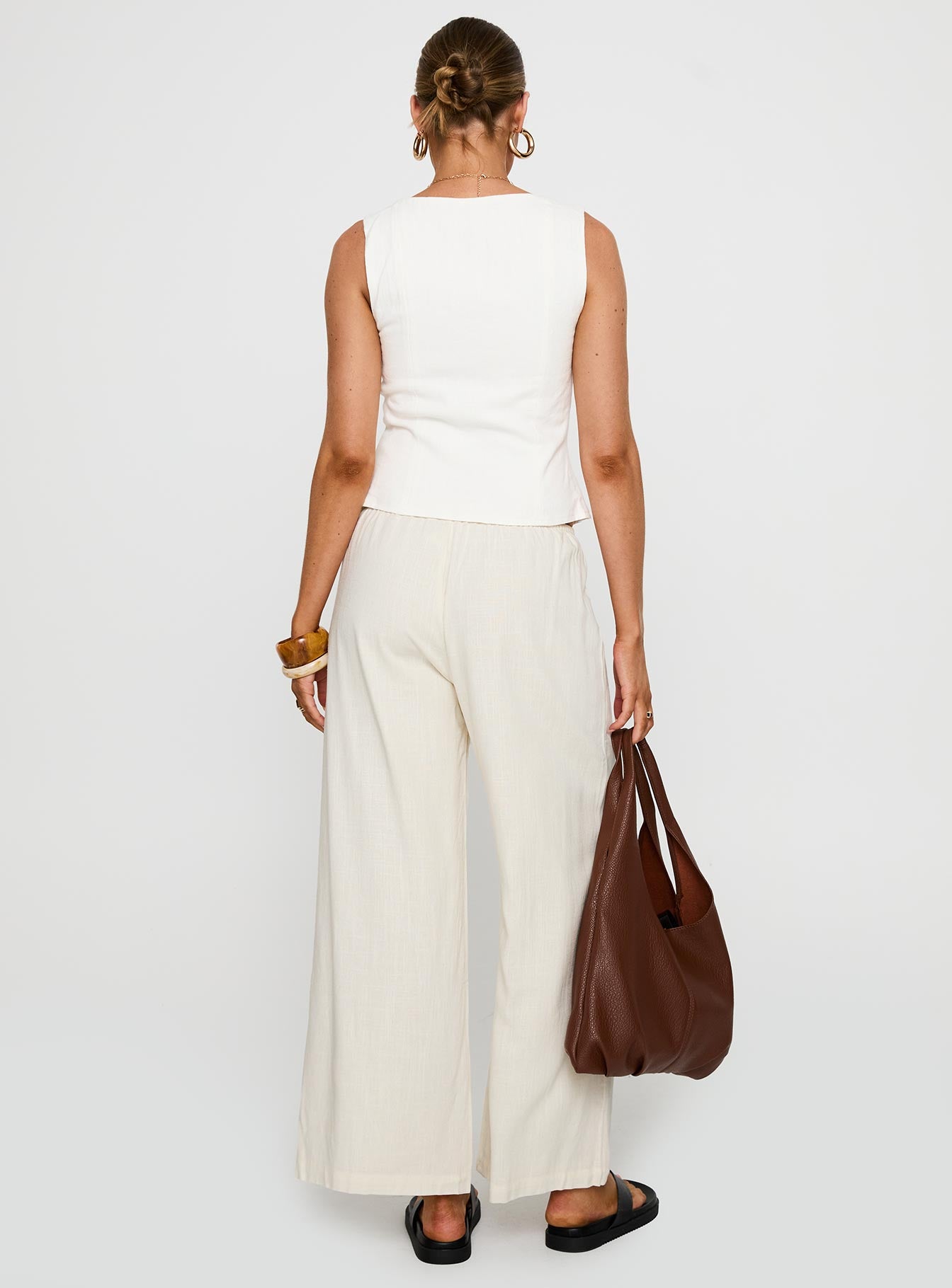 Telling Lies Pants White / Green