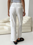 Princess Polly high-rise  Aki Pants White