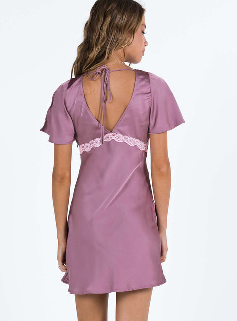 product Princess Polly V-Neck  Jaron Mini Dress Mauve