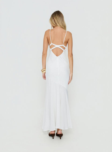 Makaia Balconette Maxi Dress White