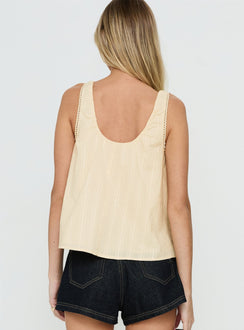 Antiquity Babydoll Top Butter Yellow