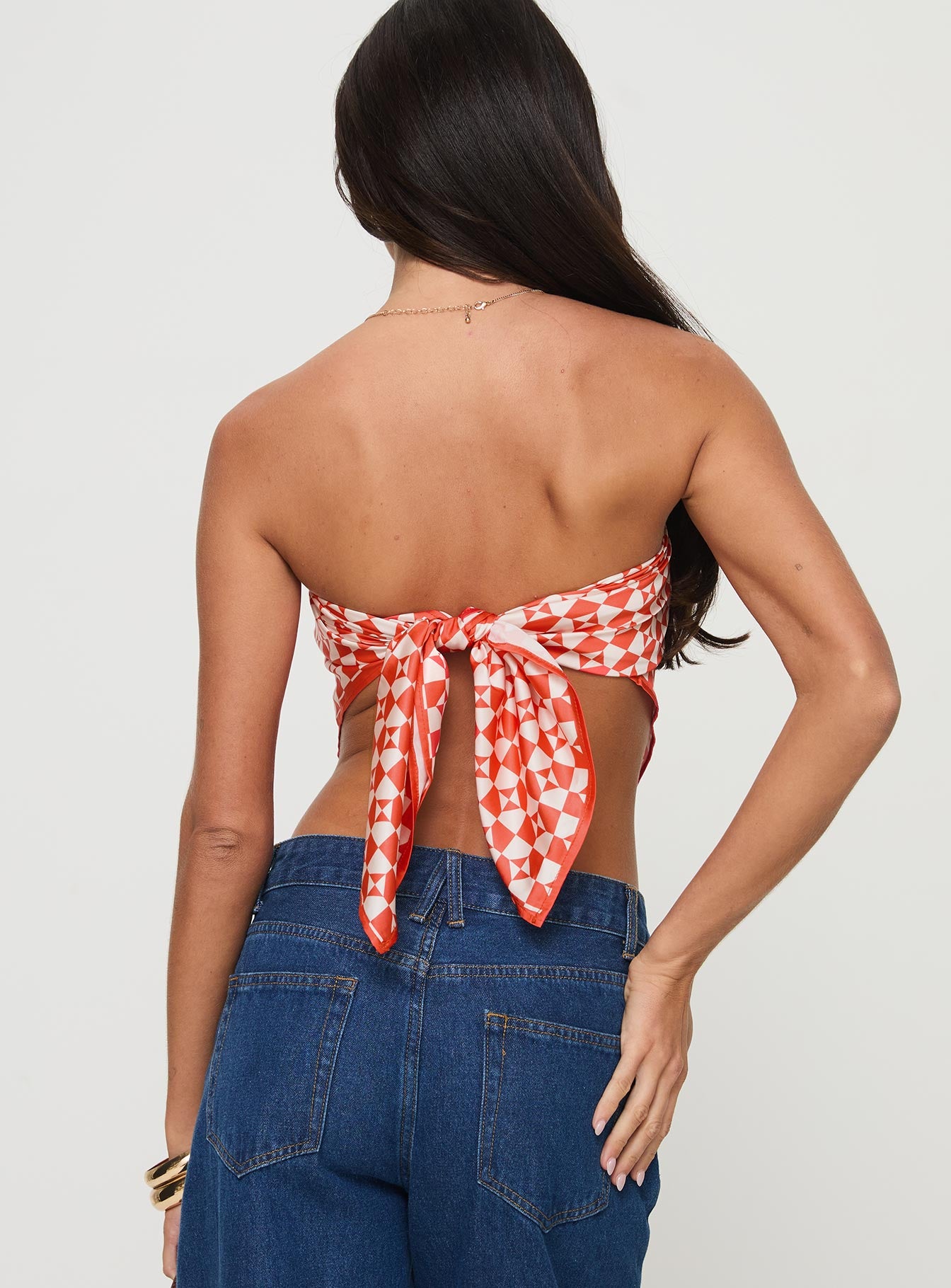 Graphic print head scarf Can be worn multiple ways