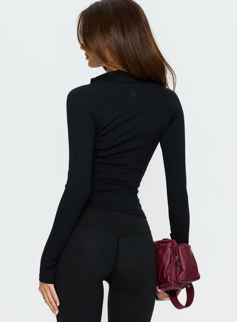 Pivot Active Zip Through Jacket Black