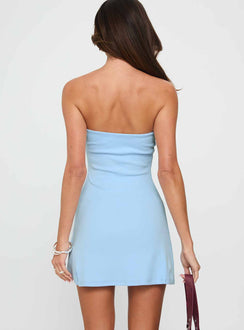Baseline Strapless Mini Dress Blue