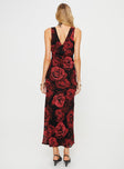 product Princess Polly High Neck  Maysa Rose Maxi Dress Black / Red