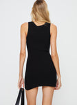 Osment Knit Mini Dress Black Tall