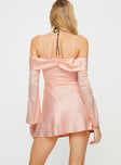 Princess Polly Sweetheart Neckline  Spotlight Long Sleeve Mini Dress Pink