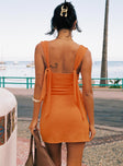 Steward Mini Dress Orange