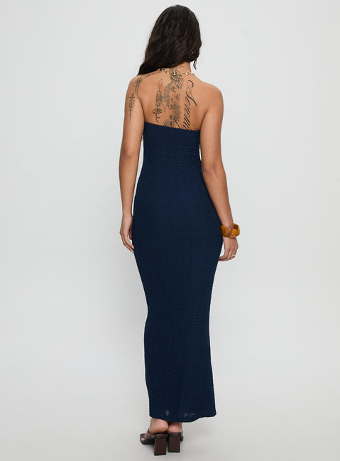 Saijana Strapless Maxi Dress Navy