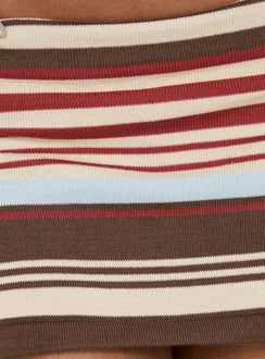 Norelai Strickrockshorts Mehrfarbig gestreift
