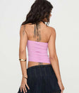 Leary Strapless Top Pink