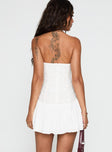 Envie Strapless Mini Dress White