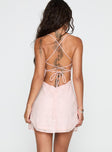 Celena Mini Dress Pink Burnout