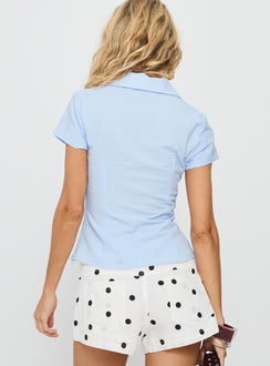 Lover Blues Twist Top Blue