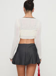 Little Bow Peep Mini Skirt Grey