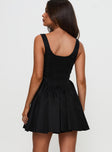 Straplie Mini Dress Black