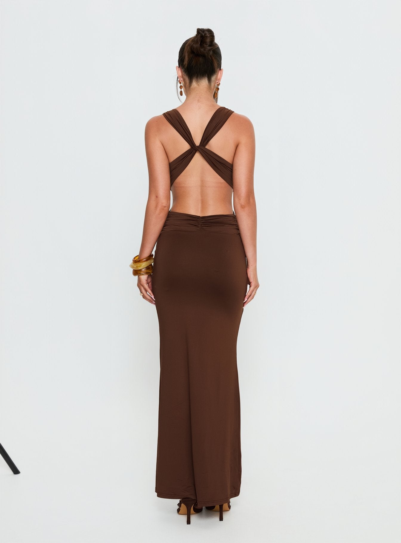 Bambia Maxi Dress Dark Brown