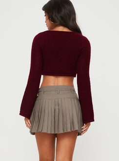 product Tarnya Plaid Mini Skirt Brown Princess Polly  Mini Skirts 