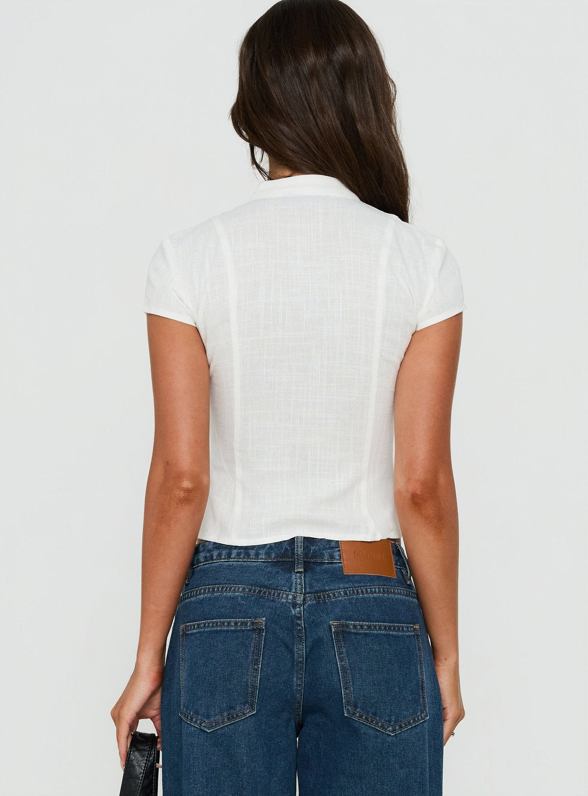 Louisiah Keyhole Top White