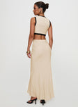 Keila Lace Trim Maxi Dress Cream / Black