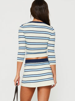 Kissie Knit Skort Multi Stripe