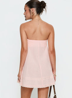 Gypsea Bandeau-Minikleid Light Pink