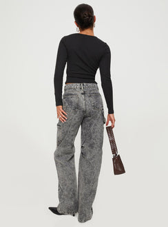 product Princess Polly High Waisted  Miami Vice Jeans Stonewash