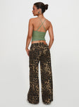 Pantar Low Rise Pants Leopard