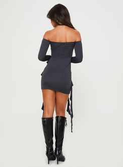 product Princess Polly High Neck  Camaro Mini Dress Grey