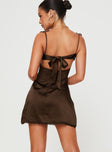 product Princess Polly Square Neck Square Neck  Wayzer Mini Dress Chocolate