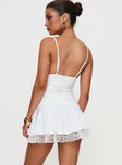 Love Is Alive Lace Mini Dress White