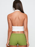 Obviously Halter Top White