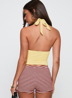 Whimsy Halter Top Lemon