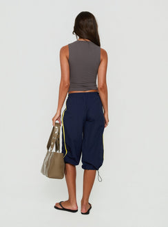 Riyah 3/4 Low Rise Nylon Trousers Navy