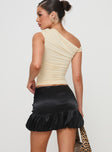 product Ravioli Bubble Hem Mini Skirt Black Princess Polly  Mini Skirts 