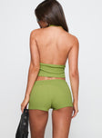 Gracious Low Rise Mini Short Green