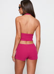 Gracious Low Rise Mini Short Pink