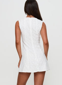 Muffins Mini Dress White